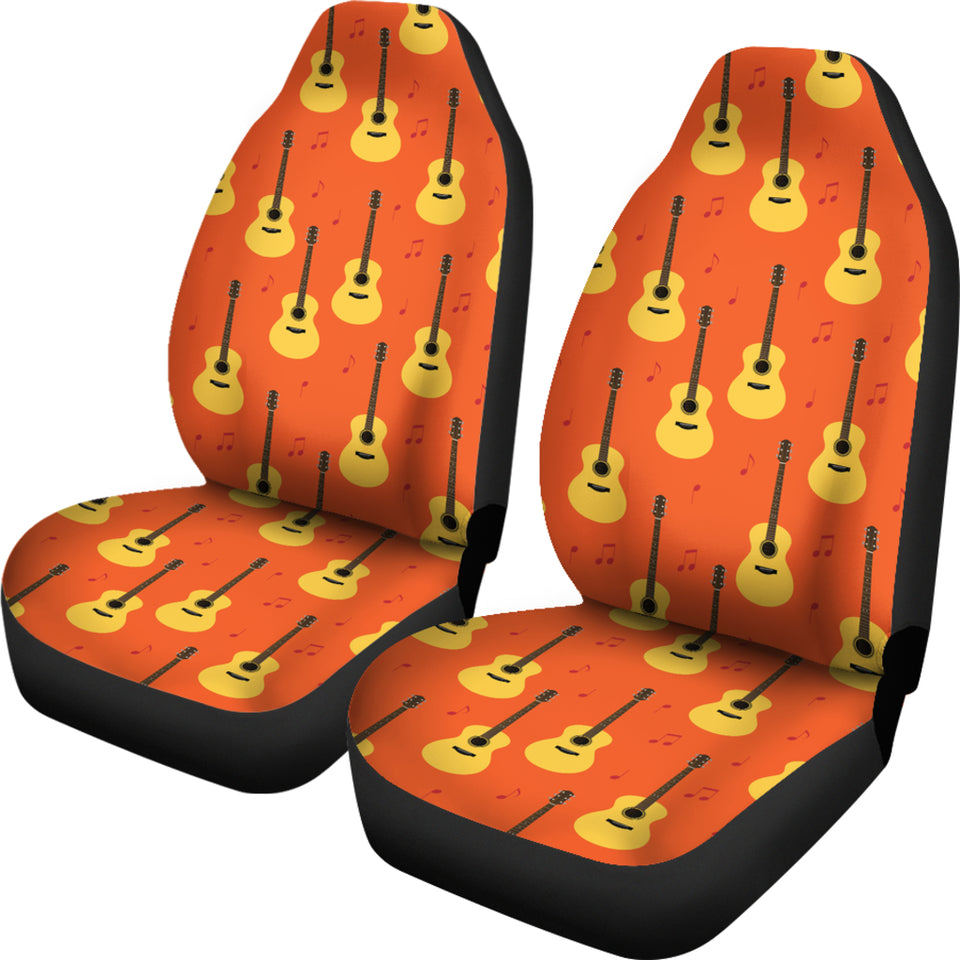 Classice Guitar Music Pattern Universal Fit Car Seat Covers