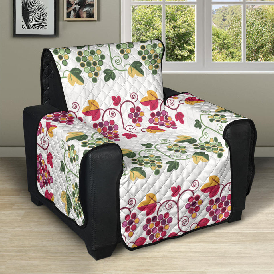 Grape Grahpic Decorative Pattern Recliner Cover Protector