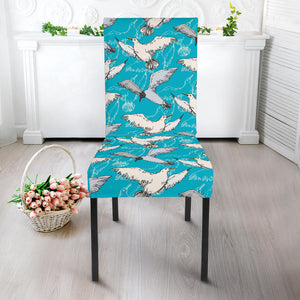 Seagull Pattern Print Design 03 Dining Chair Slipcover
