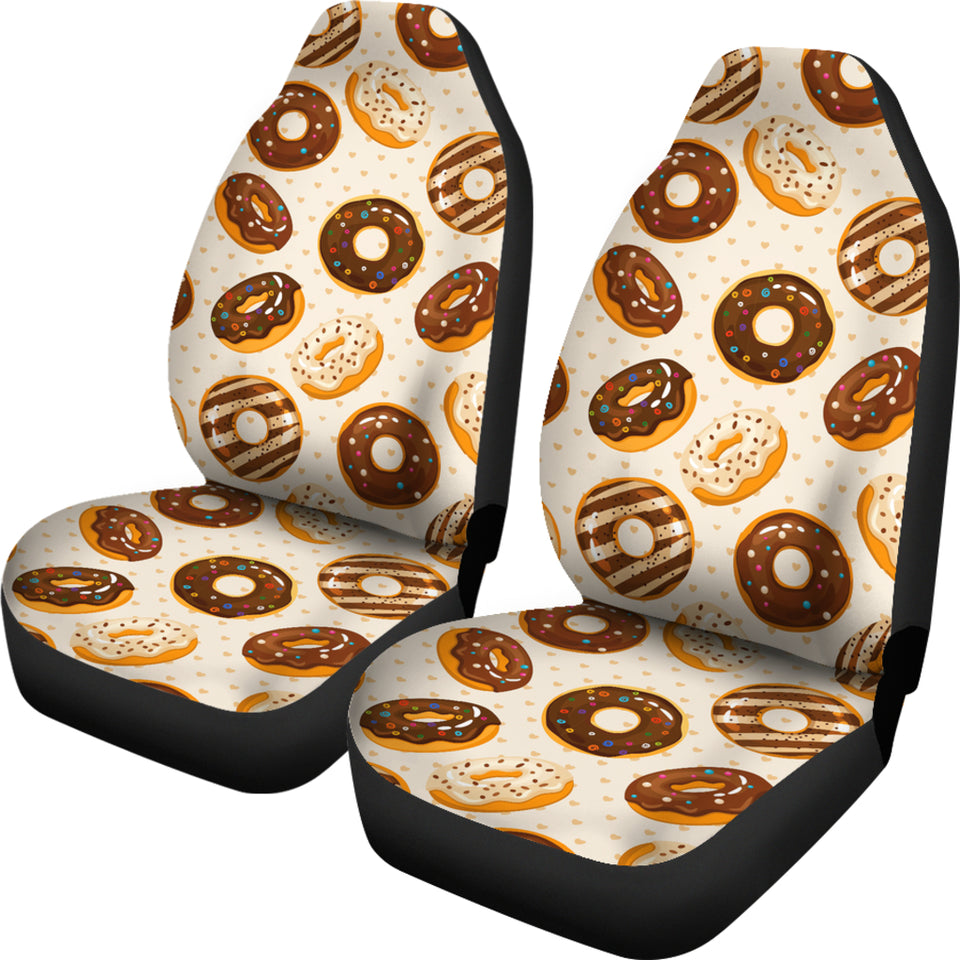 Chocolate Donut Pattern Universal Fit Car Seat Covers