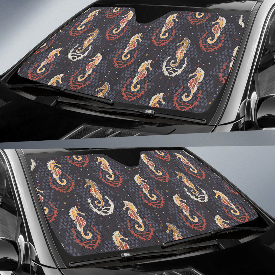 Seahorse Pattern Car Sun Shade