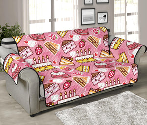 Cake Pattern Background Sofa Cover Protector