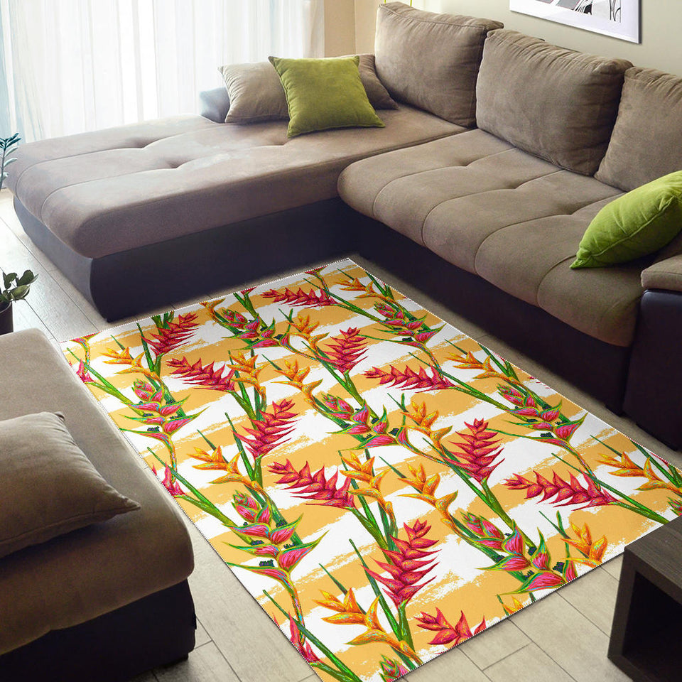 Heliconia Pattern Area Rug
