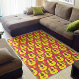 Classic Guitar Theme Pattern Area Rug