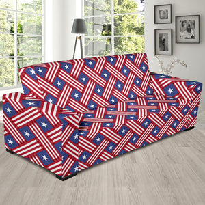 USA Star Stripe Pattern Sofa Slipcover