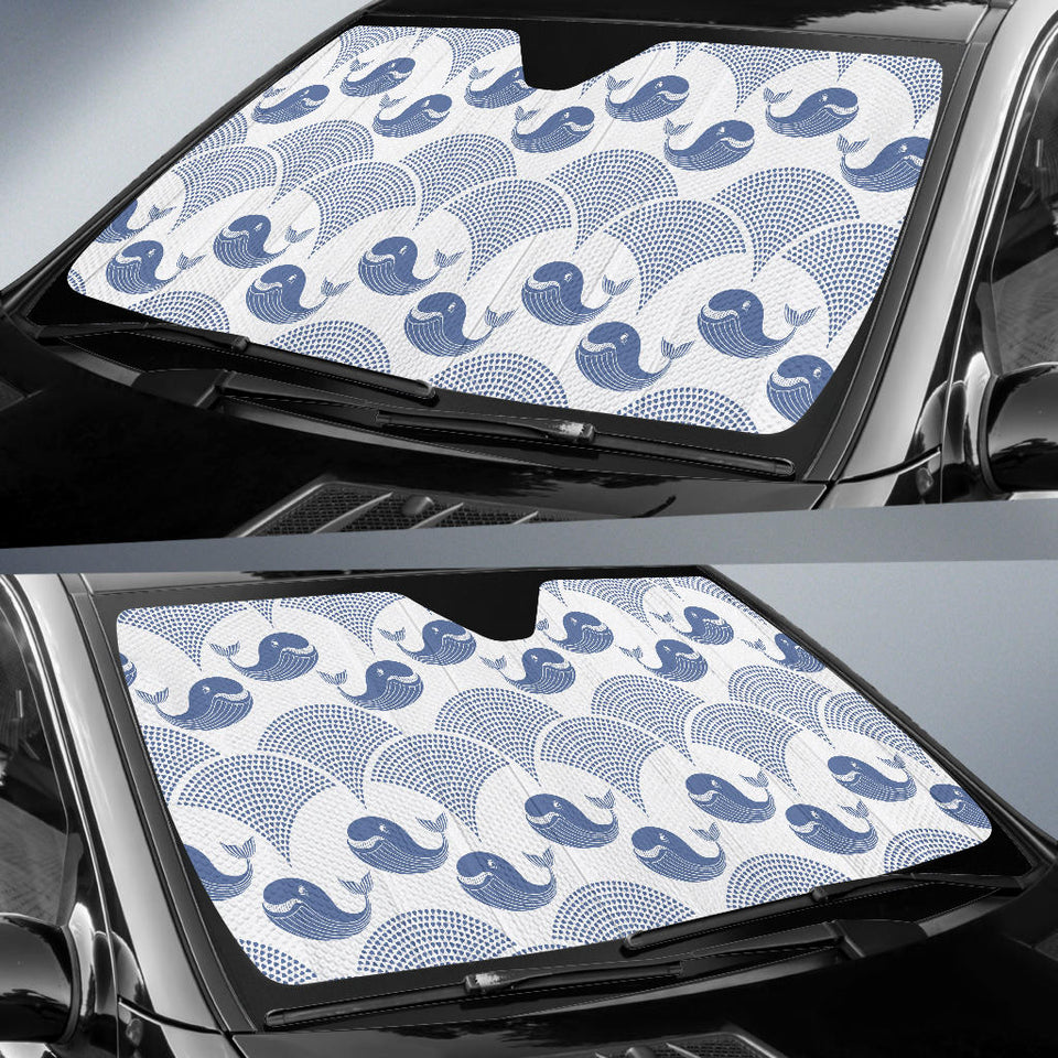 Whale Pattern Car Sun Shade