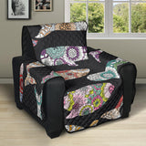 Whale Flower Tribal Pattern Recliner Cover Protector