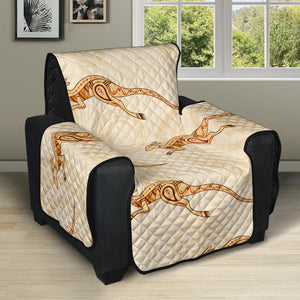 Kangaroo Aboriginal Pattern Background Recliner Cover Protector