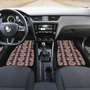 Snail Pattern Print Design 03 Front and Back Car Mats