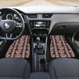 Snail Pattern Print Design 03 Front and Back Car Mats