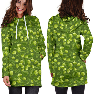 Hop Pattern Women Hoodie Dress