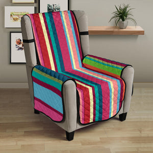 Rainbow Stripe Pattern Chair Cover Protector