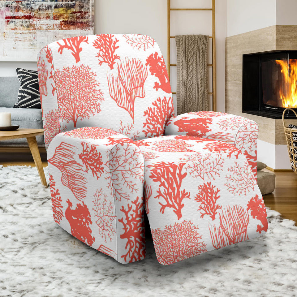 Coral Reef Pattern Print Design 05 Recliner Chair Slipcover