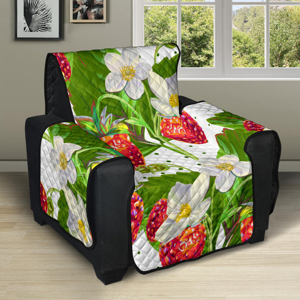 Strawberry Pattern Recliner Cover Protector