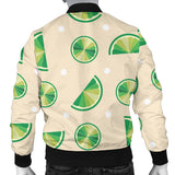 Lime Pattern Men Bomber Jacket