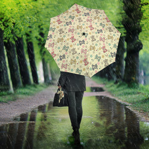 Teddy Bear Pattern Print Design 05 Umbrella