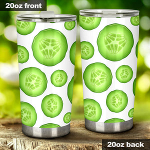 Sliced Cucumber Pattern Tumbler