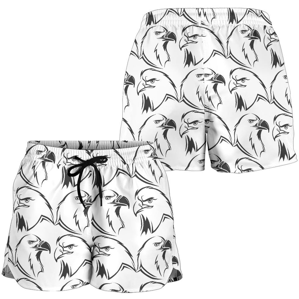 Eagle Pattern Print Design 01 Women Shorts