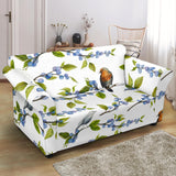 Blueberry Bird Pattern Loveseat Couch Slipcover