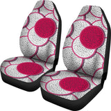 Sliced Dragon Fruit Pattern Universal Fit Car Seat Covers