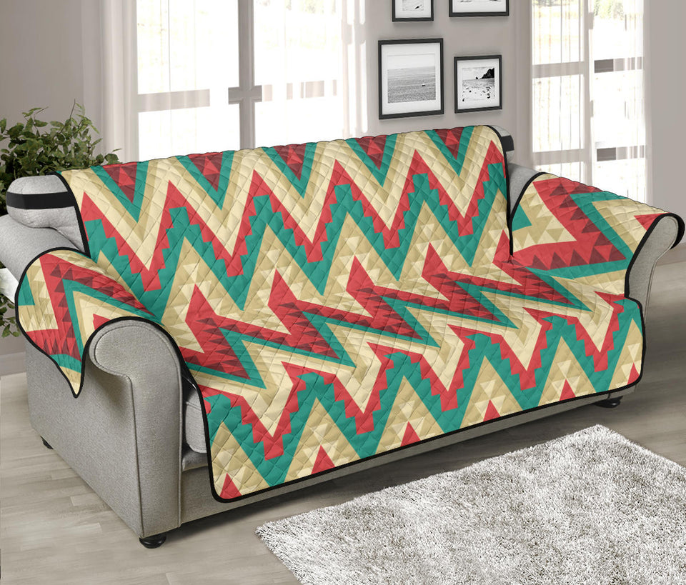 Zigzag Chevron Pattern Sofa Cover Protector