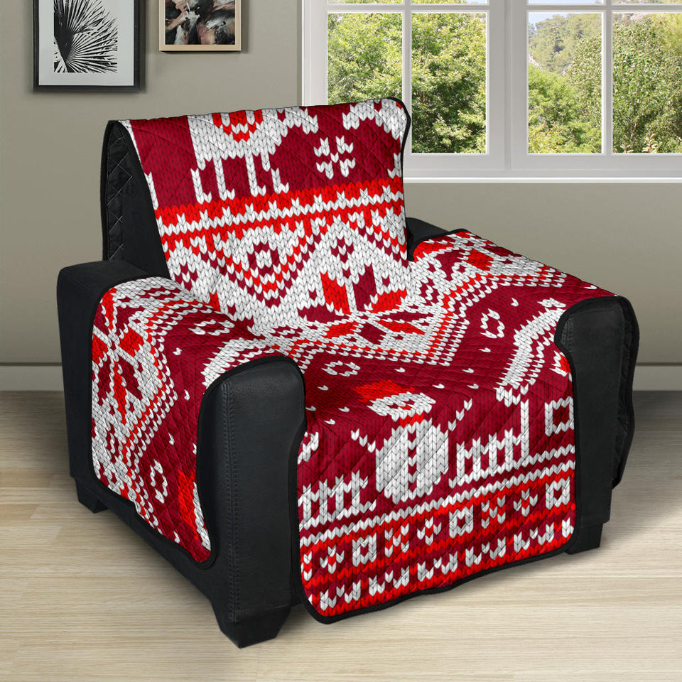 Snowman Sweater Printed Pattern Recliner Cover Protector