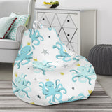 Octopus Blue Pattern Bean Bag Cover