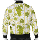 Grape Pattern Background Men Bomber Jacket