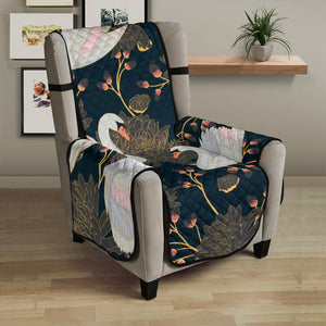 Swan Pattern Chair Cover Protector