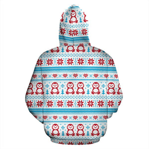 Penguin Sweater Printed Pattern Men Women Pullover Hoodie