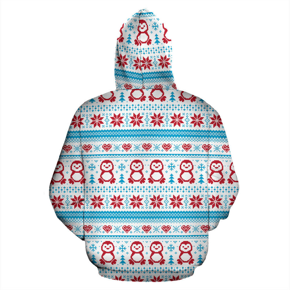 Penguin Sweater Printed Pattern Men Women Pullover Hoodie