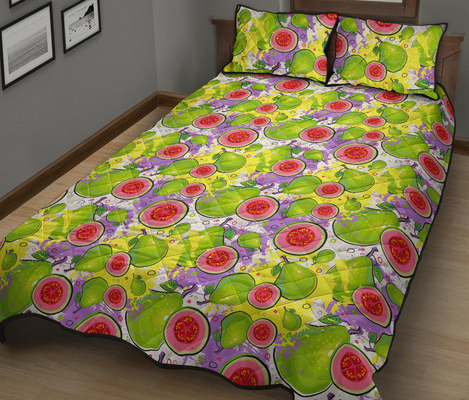 Guava Pattern Quilt Bed Set