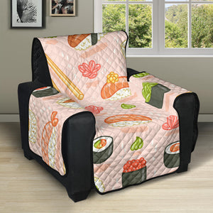 Sushi Pattern Background Recliner Cover Protector