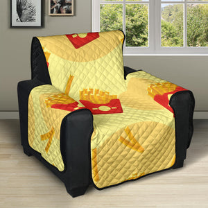 French Fries Pattern Background Recliner Cover Protector