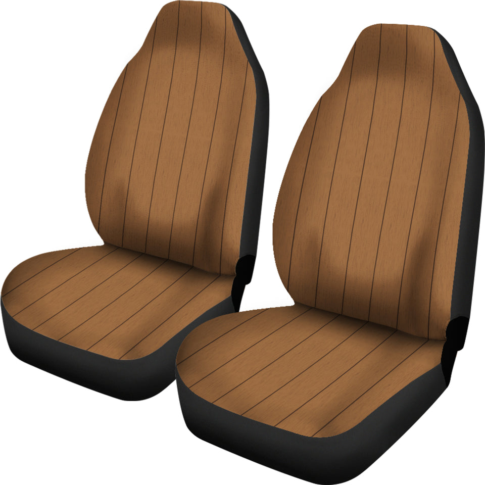 Wood Printed Pattern Print Design 03 Universal Fit Car Seat Covers