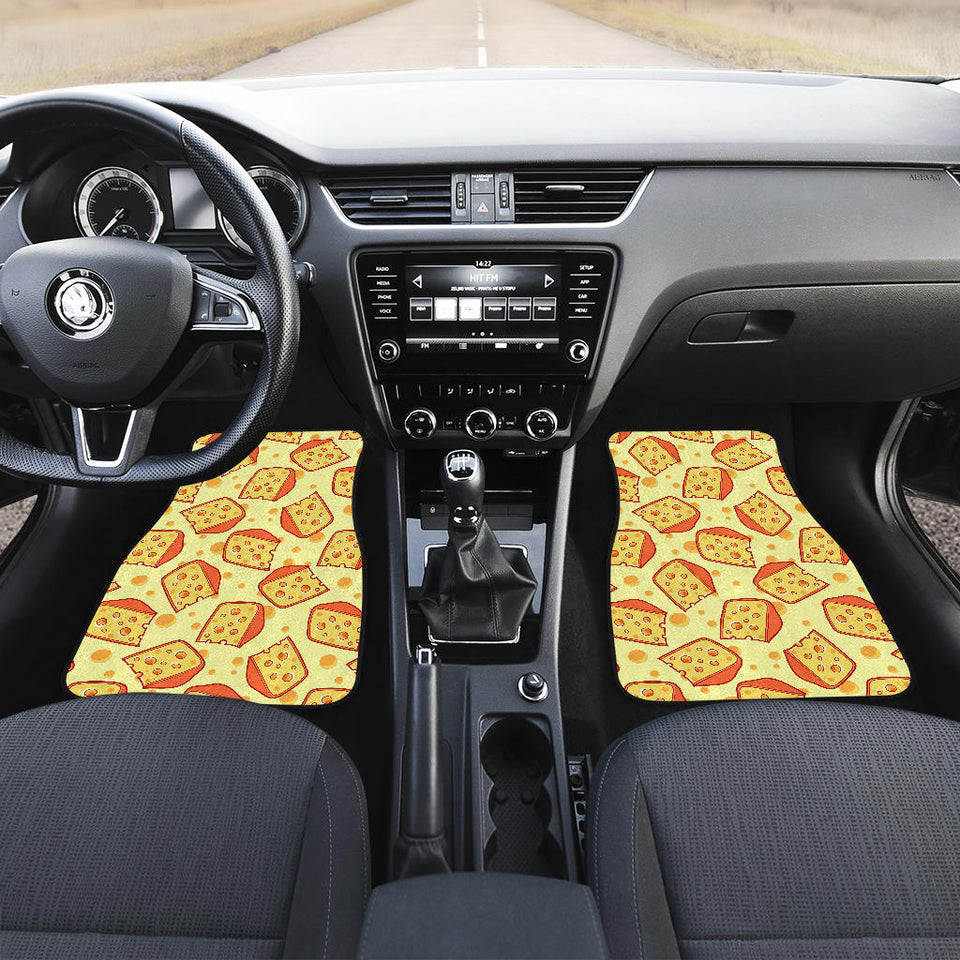 Cheese Pattern Front Car Mats