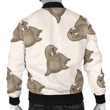 Sea Lion Pattern Men Bomber Jacket