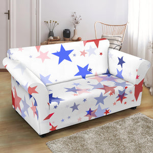 USA Star Pattern Loveseat Couch Slipcover