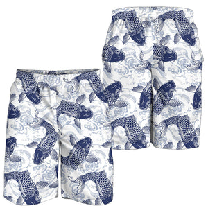 Koi Fish Carp Fish Pattern Men Shorts