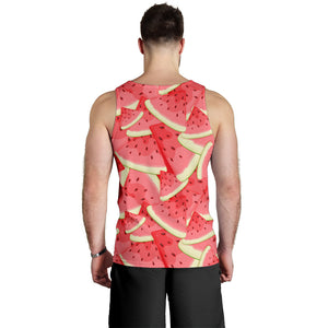 Watermelon Pattern Background Men Tank Top