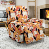 Squirrel Pattern Print Design 04 Recliner Chair Slipcover