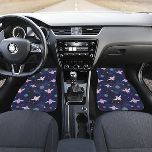 Pig Pattern Print Design 05 Front and Back Car Mats