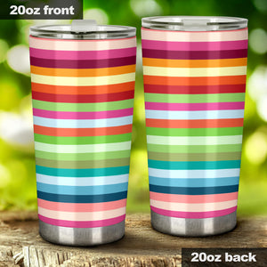 Rainbow Pattern Tumbler