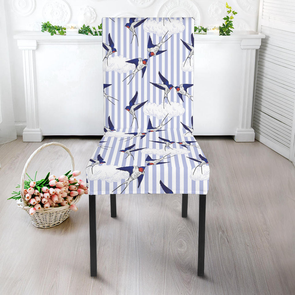Swallow Pattern Print Design 03 Dining Chair Slipcover