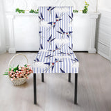 Swallow Pattern Print Design 03 Dining Chair Slipcover