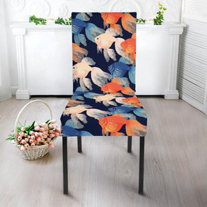 Goldfish Pattern Print Design 04 Dining Chair Slipcover