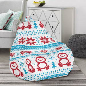 Penguin Sweater Printed Pattern Bean Bag Cover