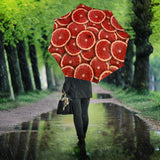 Sliced Grapefruit Pattern Background Umbrella