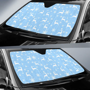 Snowflake Deer Pattern Car Sun Shade
