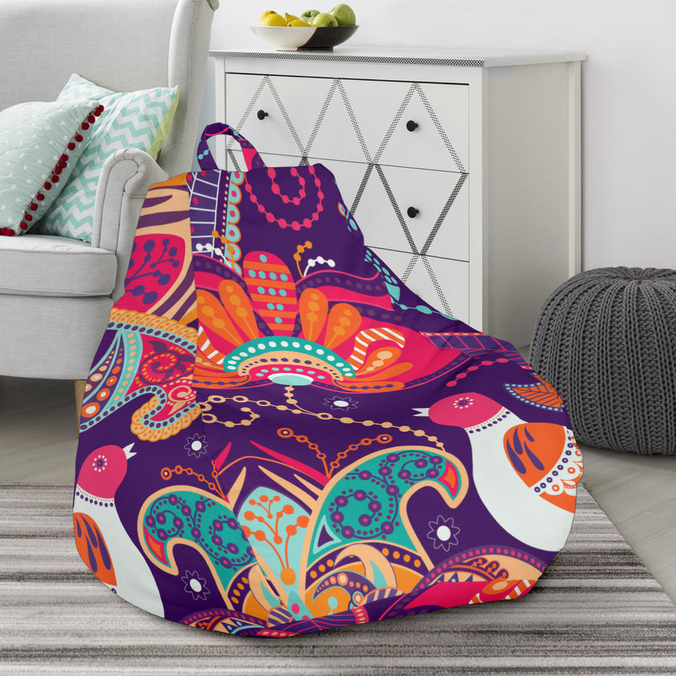 Indian Pattern Background Bean Bag Cover